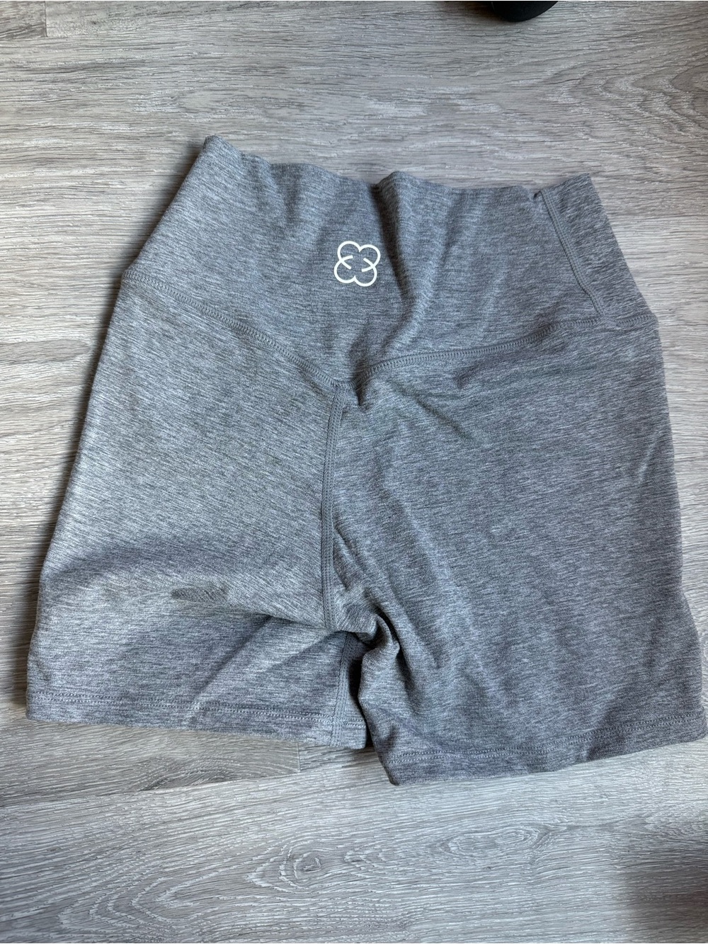Saski Tropicana Gray Women's High-Waist Athletic Shorts